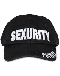 Protocol Index - Distressed Embroidered Cap - Lyst