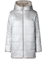 Save The Duck - Hooded Quilted Faux-Fur Coat - Lyst