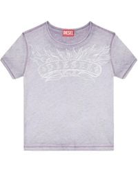 DIESEL - Slim T-Shirt With Logo Print - Lyst