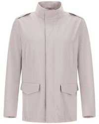 Herno - Chaqueta Militar Con Charreteras - Lyst