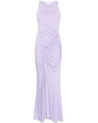 Patrizia Pepe - Ruffle-Detail Maxi Dress - Lyst