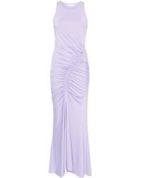 Patrizia Pepe - Ruffle-Detail Maxi Dress - Lyst