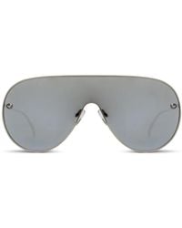 McQueen - Spike-Stud Shield-Frame Sunglasses - Lyst