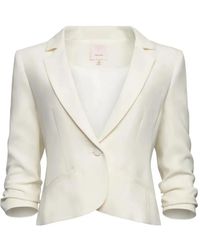 Cinq À Sept - Le Petit Khloe Ruched-Sleeve Blazer - Lyst