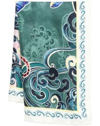 ALÉMAIS - Floral-Print Silk Scarf - Lyst