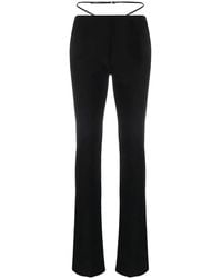DSquared² - Strap-Detail Flared Trousers - Lyst