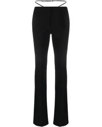 DSquared² - Strap-Detail Flared Trousers - Lyst