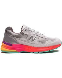 New Balance - 992 Made in USA Grey Multi Sneakers - Lyst