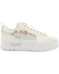 PUMA - Baskets Mayze À Fleurs Brodées - Lyst