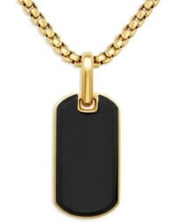 David Yurman - 18Kt Chevron Gelbgoldanhänger 27Mm - Lyst
