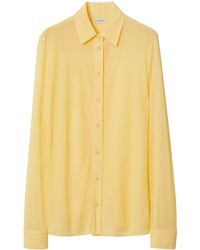 Burberry - Straight-point Collar Button-down Shirt - Lyst