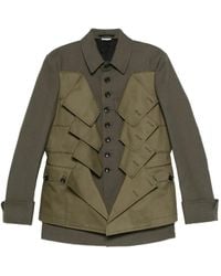 Comme des Garçons - パネル ウールギャバジンジャケット - Lyst