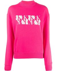 Calvin Klein Sudadera con estampado del monograma del logo - Rosa