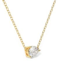 Diamond Essentials - Lab-Grown Diamond Pear-Cut Necklace - Lyst