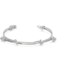 MM6 by Maison Margiela - Knot-Detail Cuff Bracelet - Lyst