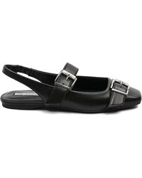 Karl Lagerfeld - Leather Ballerina Shoes - Lyst