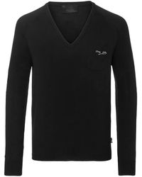 Philipp Plein - Maglione Con Scollo A V - Lyst