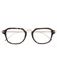 Thom Browne - Tortoiseshell-Effect Square-Frame Glasses - Lyst