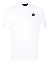 Philipp Plein - Logo-Plaque Polo Shirt - Lyst