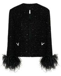 Valentino Garavani - Glaze Metallic Tweed Jacket - Lyst