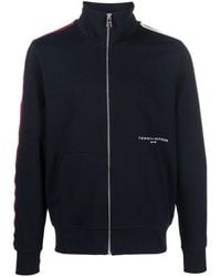 Tommy Hilfiger - Logo-Print Cotton Bomber Jacket - Lyst