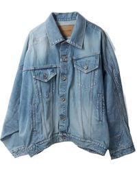 Doublet - Asymmetric Denim Jacket - Lyst