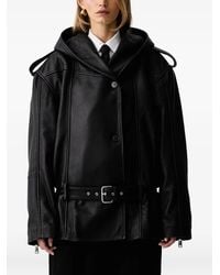 Gestuz - Giacca Con Cappuccio E Cintura - Lyst