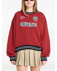 Off-White c/o Virgil Abloh - Sweatshirt Sporty Over Crew Dahlia - Lyst