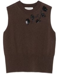 ERMANNO FIRENZE - Sequin-Embellished Wool Vest - Lyst