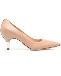 Gabriela Hearst - Sofia 70Mm Leather Pumps - Lyst