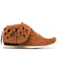 Visvim - Cut-out Moccasin Ankle Boots - Lyst