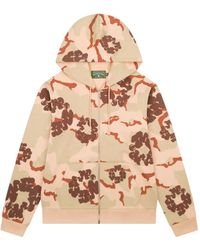 DENIM TEARS - Printed Zip-Up Hoodie - Lyst