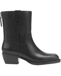 POTAMY - Leather Ankle Boots - Lyst