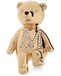 Max Mara - Crystal-Embellished Bear Brooch - Lyst