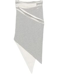 The Attico - Asymmetric Midi Skirt - Lyst