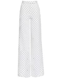 Elie Saab - Cady Polka-Dot Palazzo Pants - Lyst