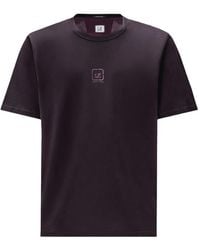 C.P. Company - Metropolis Series Mercerized Jersey Printed Short Sleeve Crewneck Badge T-Shirt - Lyst