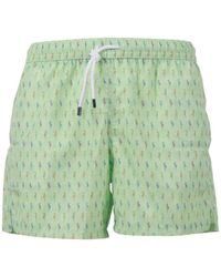 Fedeli - Seahorse Print Swim Trousers - Lyst