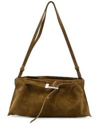 Benedetta Bruzziches - Lauren Buckle-Fastening Suede Shoulder Bag - Lyst
