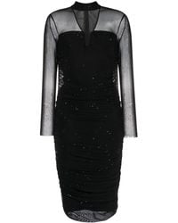 Nissa - Crystal-embellished Cut-out Dress - Lyst