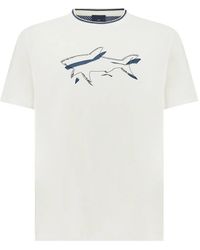Paul & Shark - Shark-Print Cotton Jersey T-Shirt - Lyst