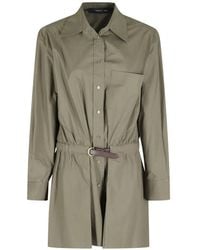 FEDERICA TOSI - Belted Shirt Dress - Lyst