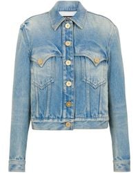 Balmain - Mujer Chaqueta De Denim - Lyst