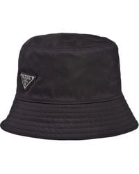 Prada - Sombrero de pescador con logo - Lyst