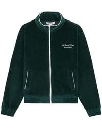 Sporty & Rich - Faubourg Cotton Velour Track Jacket - Lyst