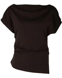 Closed - Blouse Drapée À Épaules Dénudées - Lyst