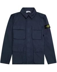 Stone Island - Jacke Mit Aufgesetzten Taschen - Lyst