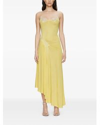 Christopher Esber - Delphin Geribbelde Midi-Jurk Met Kant - Lyst