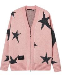 FIVE CM - Star-Print Zip-Up Cardigan - Lyst
