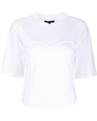 Maje - Corset-style T-shirt - Lyst